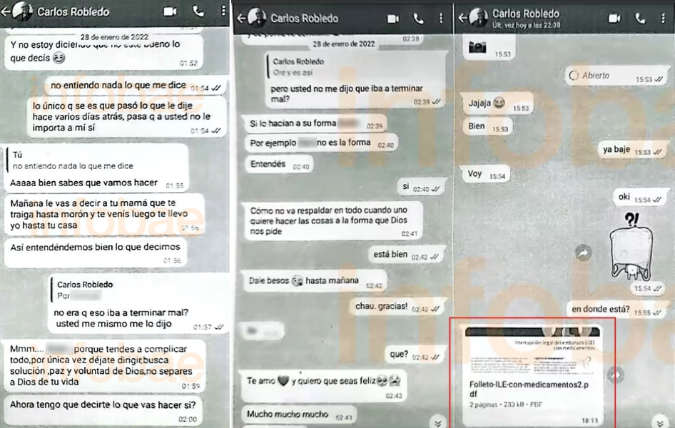 Los chats de WhatsApp que prueban el abuso del pastor de Villa Tesei