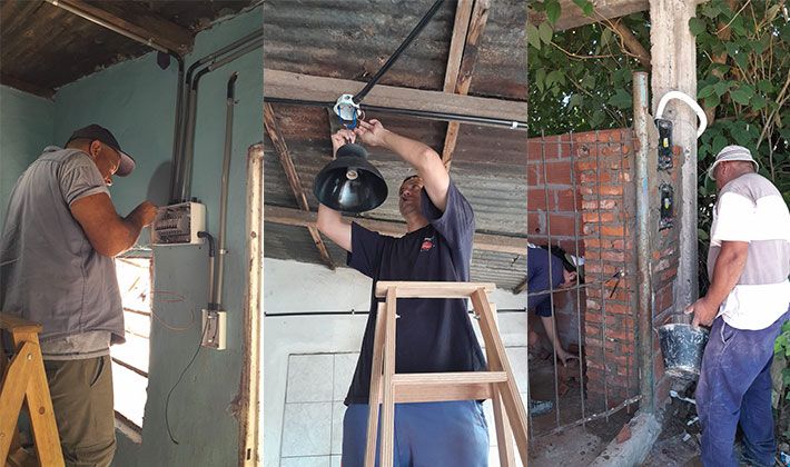 Ituzaingó: conexiones de electricidad seguras en el Barrio La Esperanza
