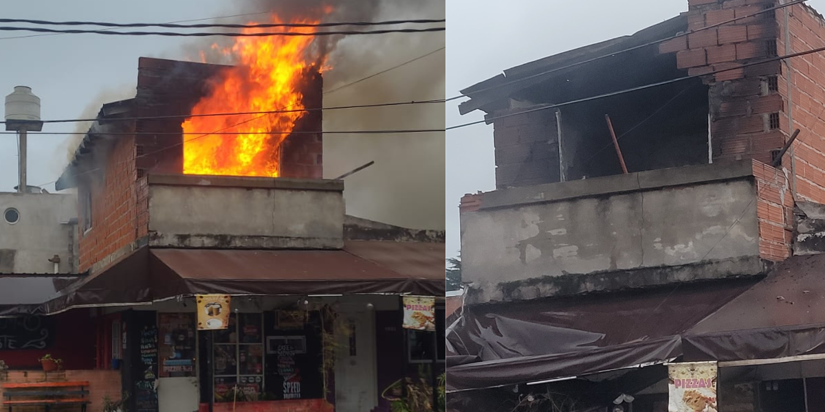 Impactante incendio en Ituzaingó destruye completamente una vivienda