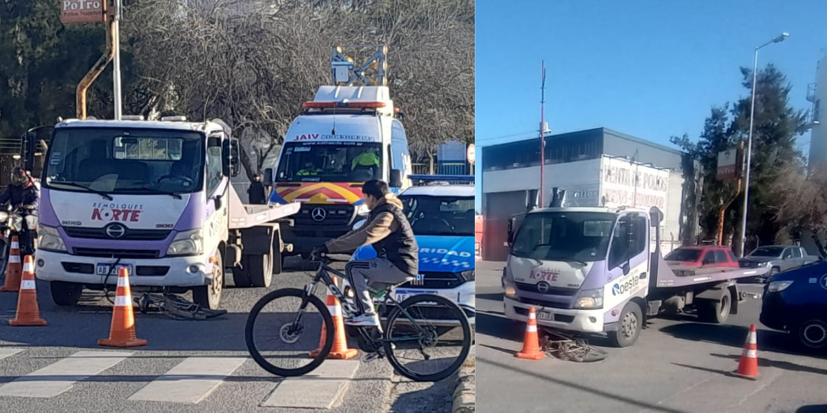 Ituzaingó: un ciclista atropellado por un remolque en el puente Brandsen