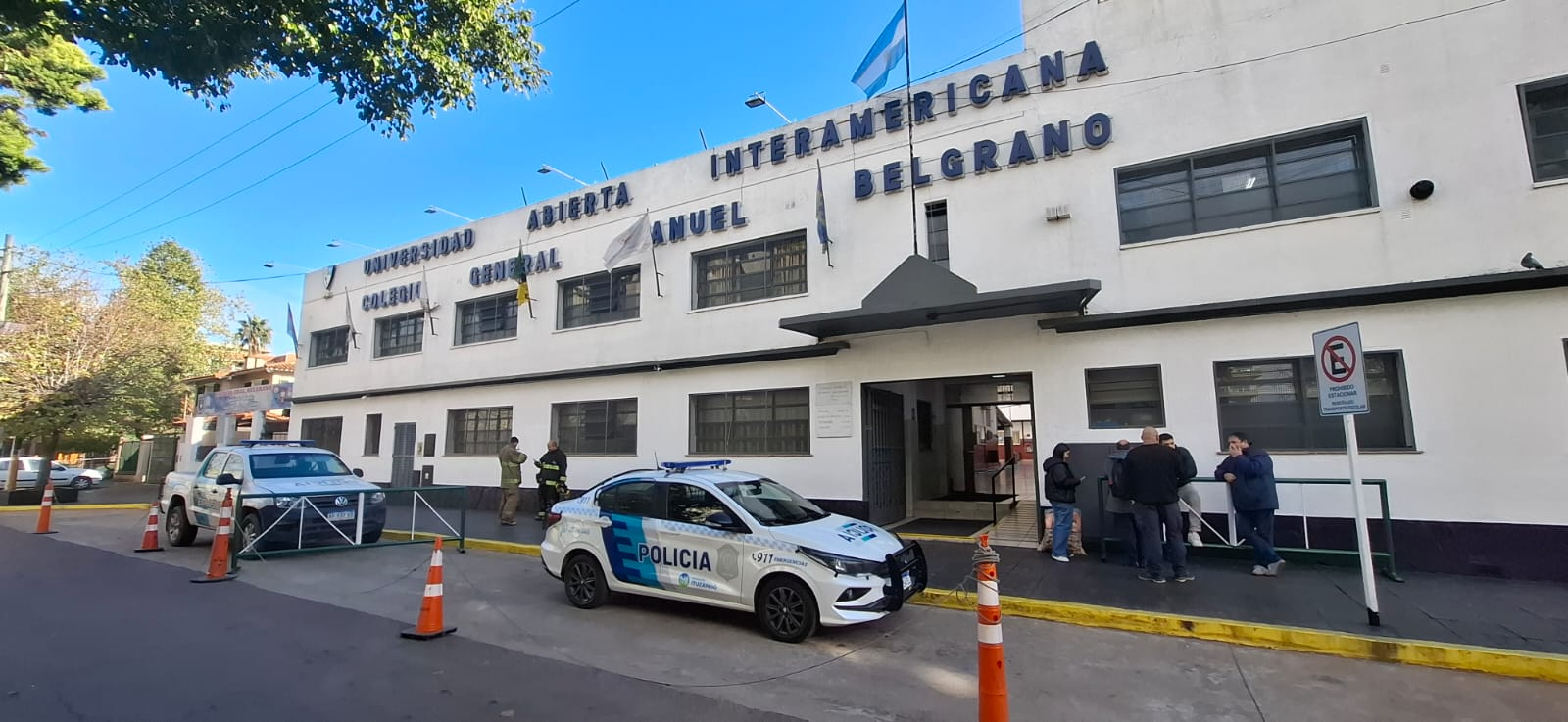 Amenaza de bomba y evacuación en el Colegio Belgrano de Ituzaingó