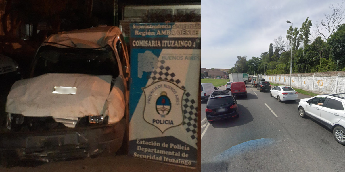 Volcaron una camioneta robada en plena persecución por Ituzaingó