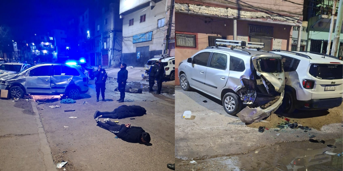 Persecución iniciada en Ituzaingó termina con choque en el Bajo Flores