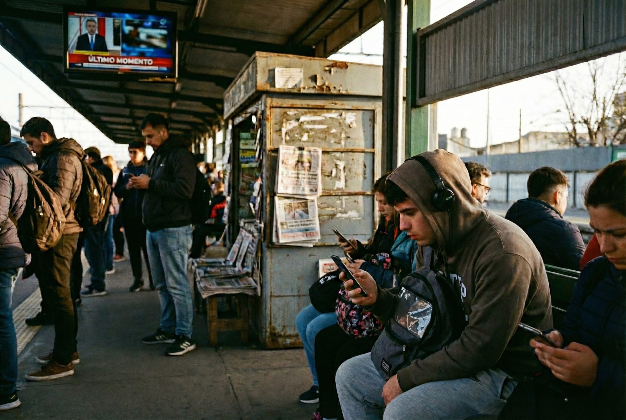 "Los pasajeros del algoritmo" un día en la agenda informativa de un joven del Conurbano