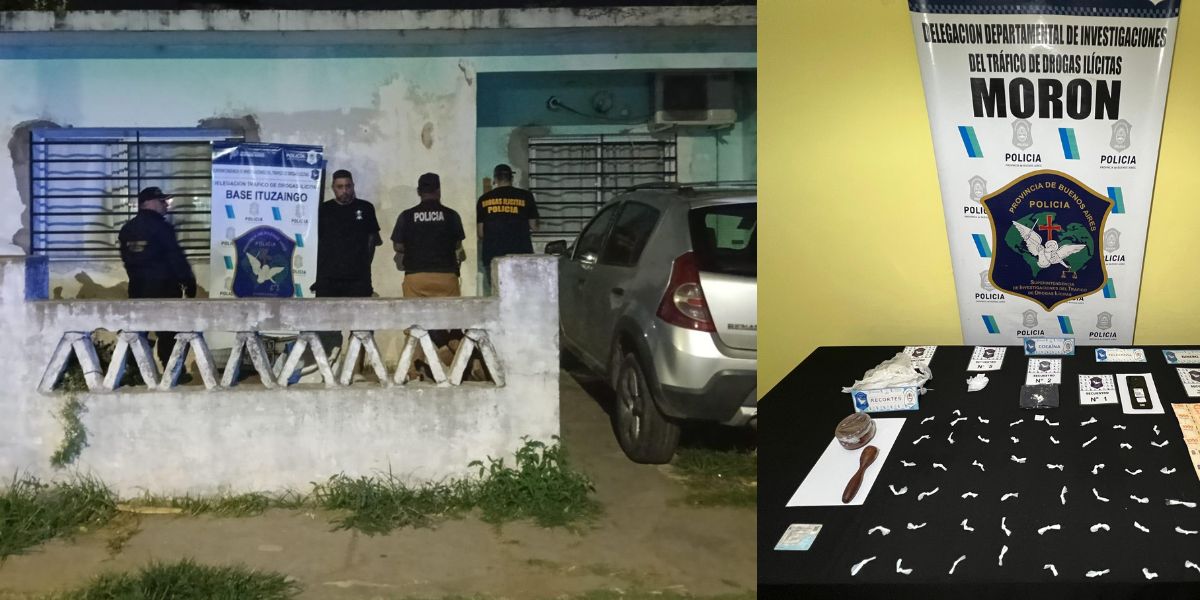Desbaratan un kiosco de droga en Ituzaingó: hacían delivery de cocaína