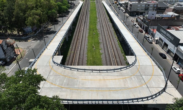 Haedo: Se inauguró el nuevo puente vehicular del Tren Sarmiento
