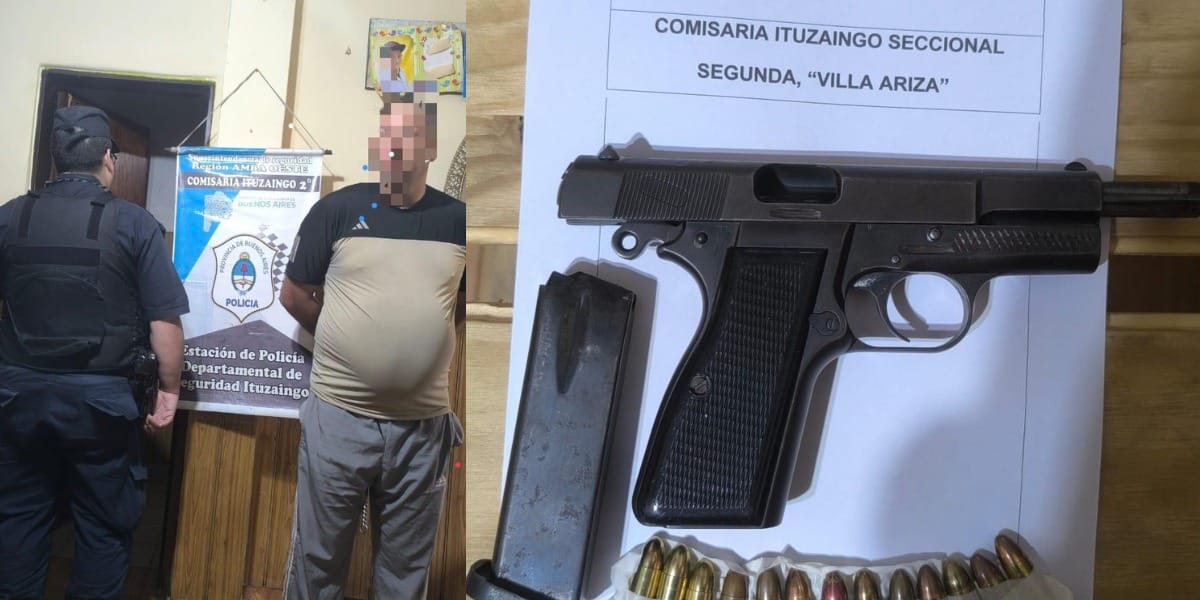 Ituzaingó: detienen a un hombre por robo y tenencia de arma de guerra