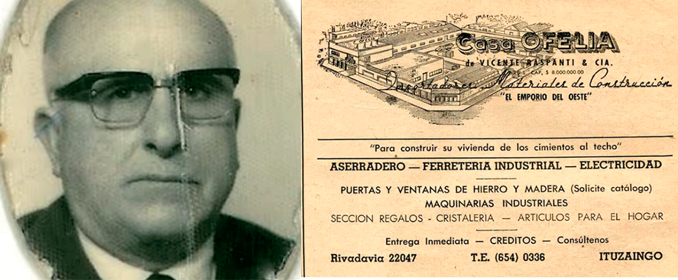 Vicente Raspanti y "Casa Ofelia": la historia del comerciante que cambió la historia de Ituzaingó