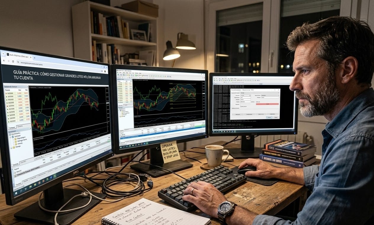 Cómo los traders profesionales gestionan operaciones de 100 lotes en MT4 sin arruinar sus cuentas.