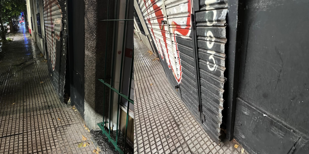 Haedo: forzaron la persiana de un local y robaron a metros de la estación
