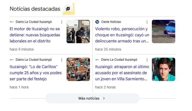 "Fuentes Preferidas" en Google: como leer noticias de Ituzaingó
