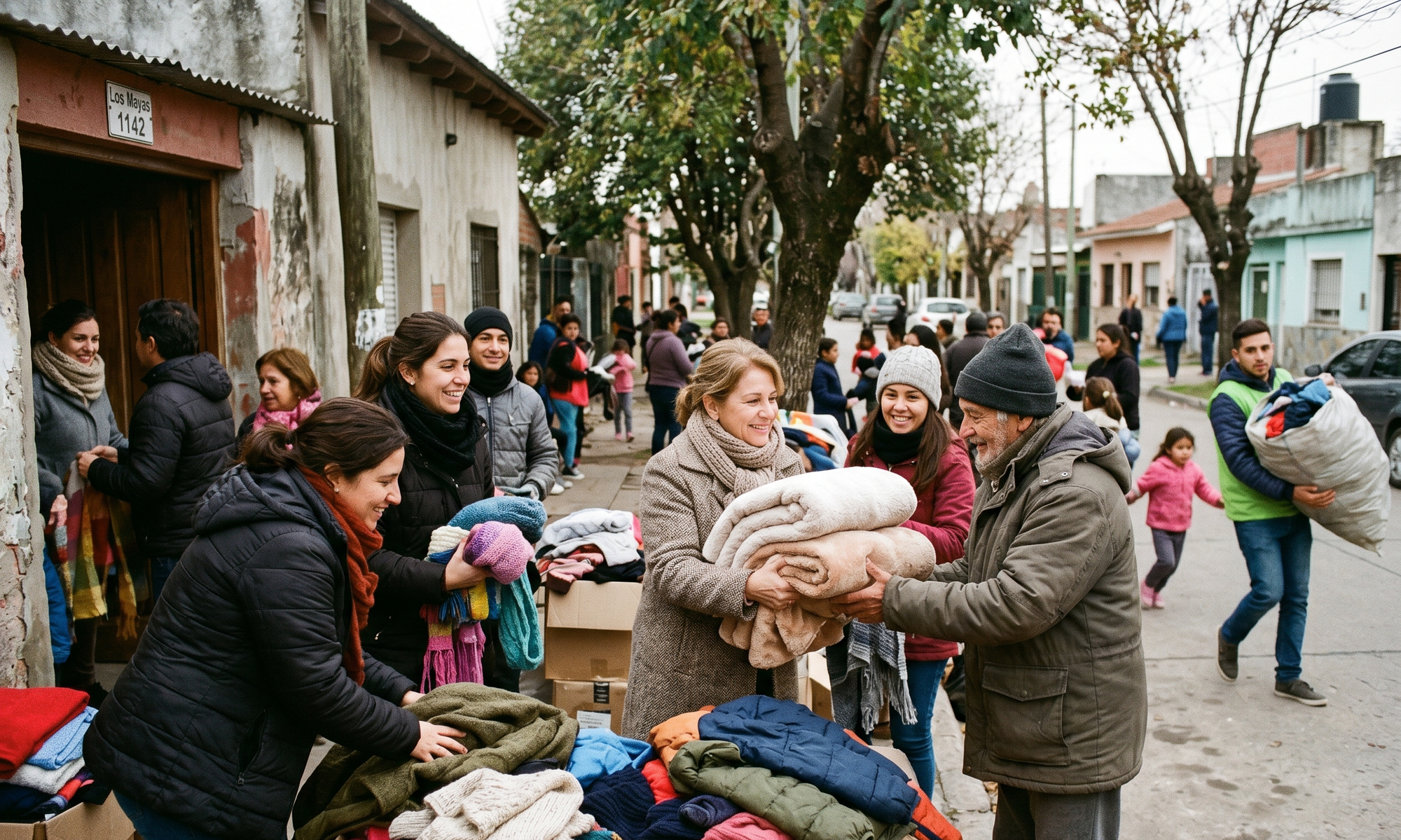 Organizaciones sociales lanzan una campaña solidaria para entregar abrigos en Ituzaingó