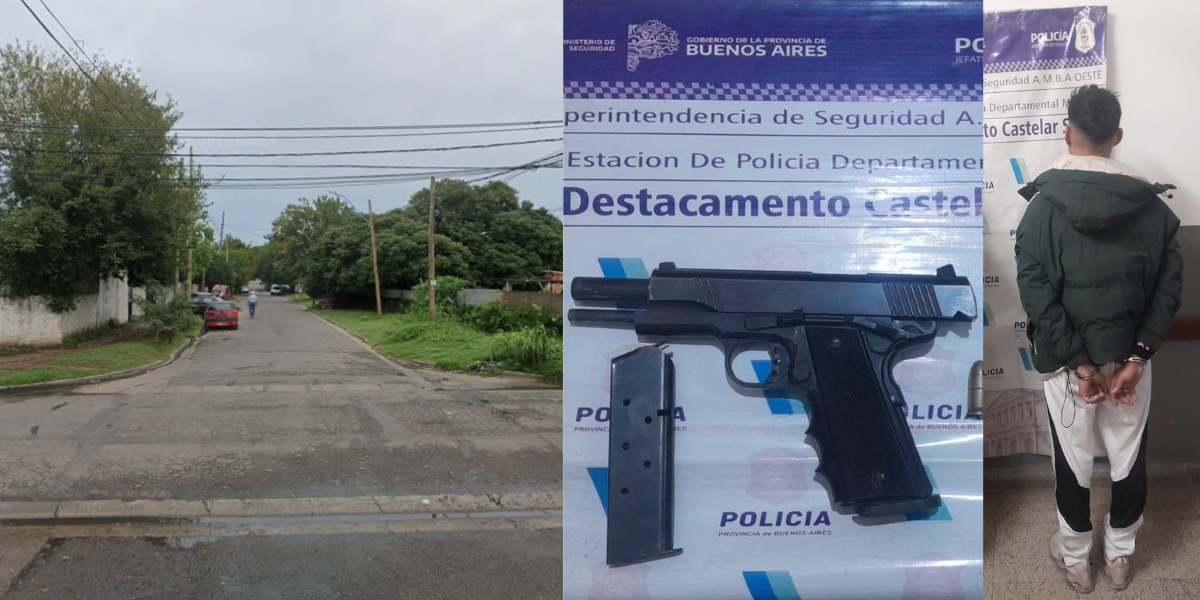 Castelar: intentaron robar una camioneta, dispararon y uno terminó detenido