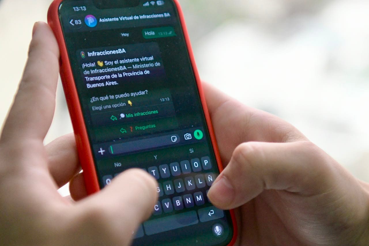 La Provincia habilitó un WhatsApp para consultar infracciones de un vehículo