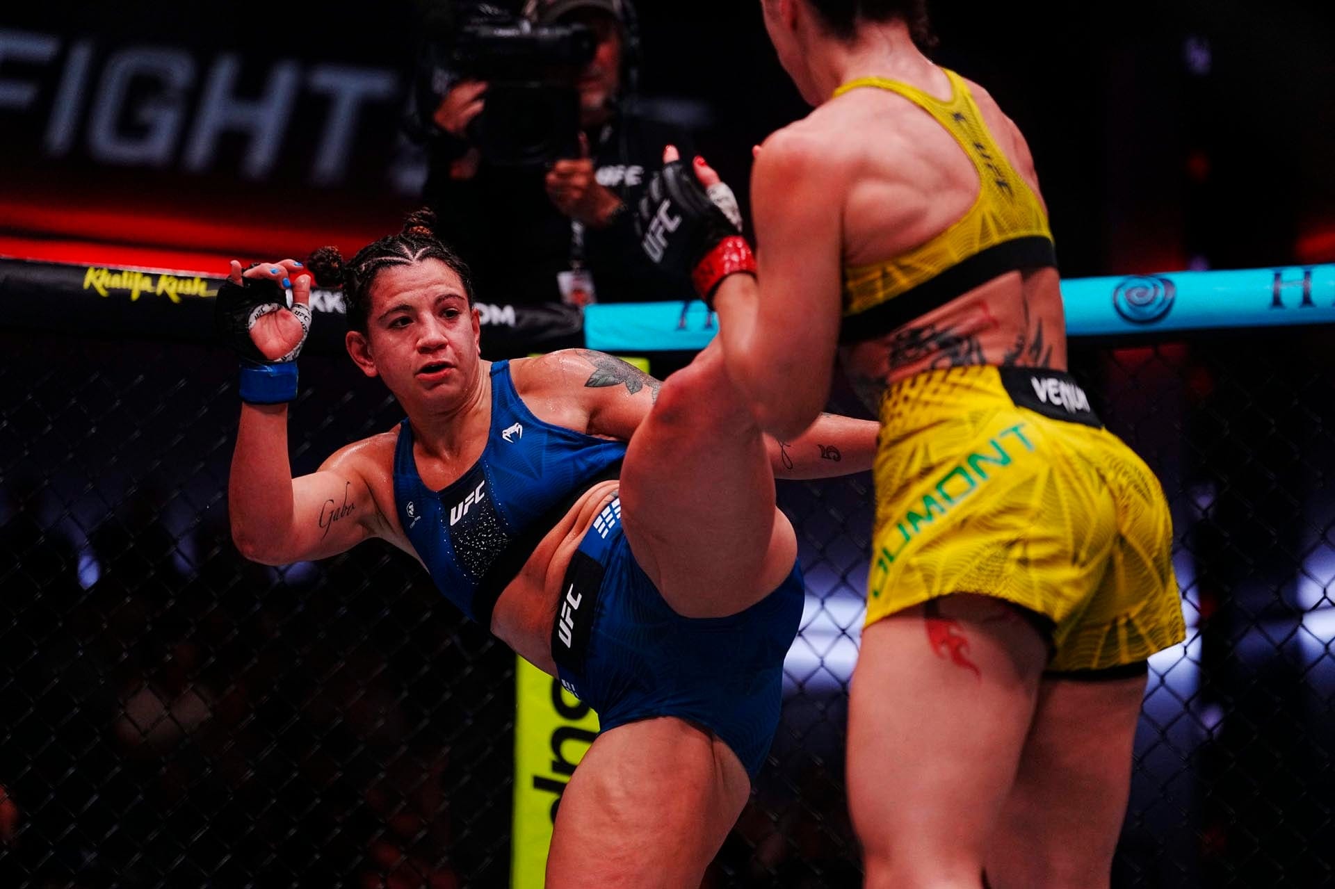 La peleadora de Hurlingham Ailín Pérez logró su séptima victoria consecutiva en la UFC
