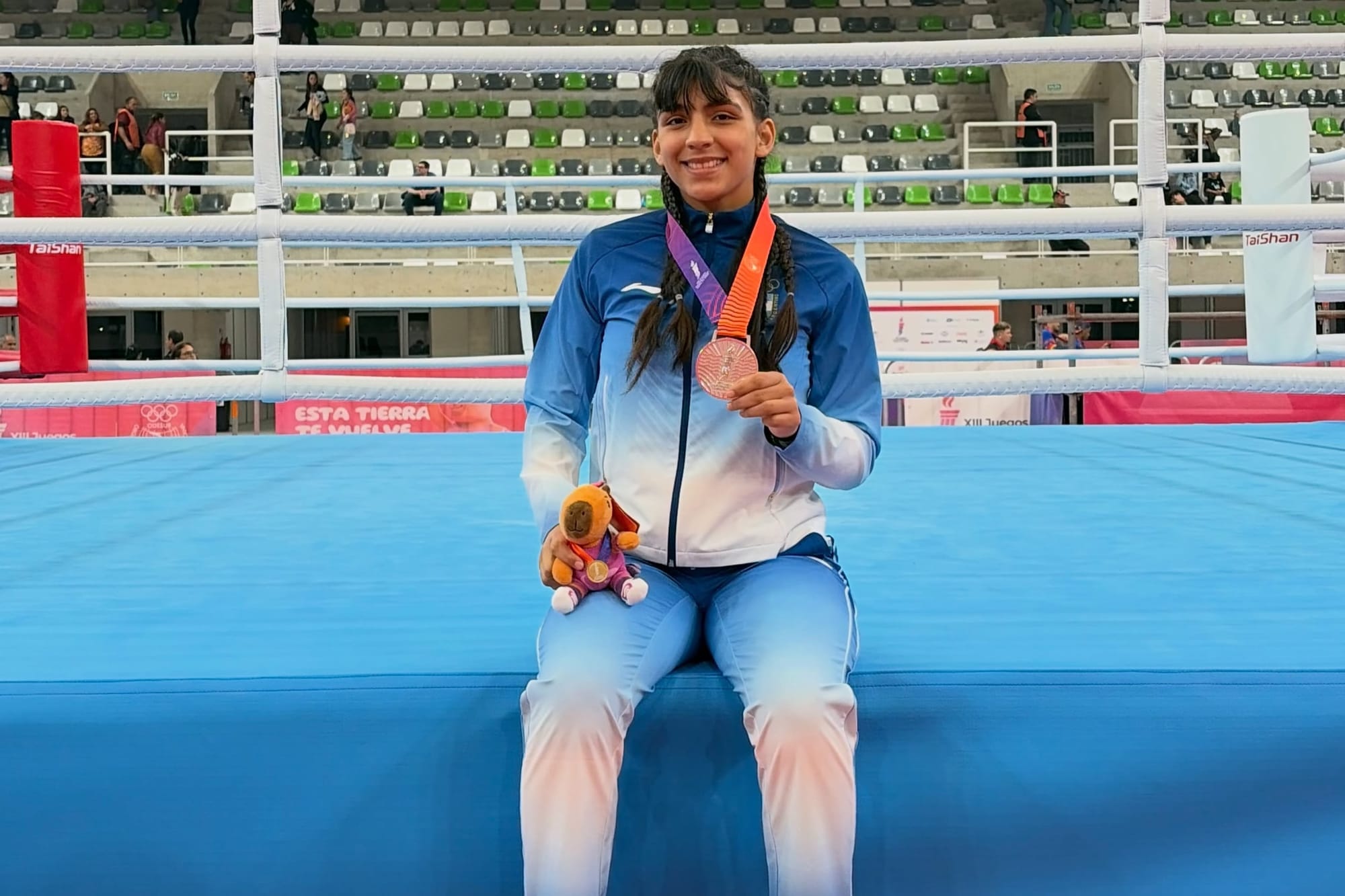 Lucía Muello, la boxeadora de Libertad que superó todos los obstáculos y logró la medalla de plata en los Suramericanos