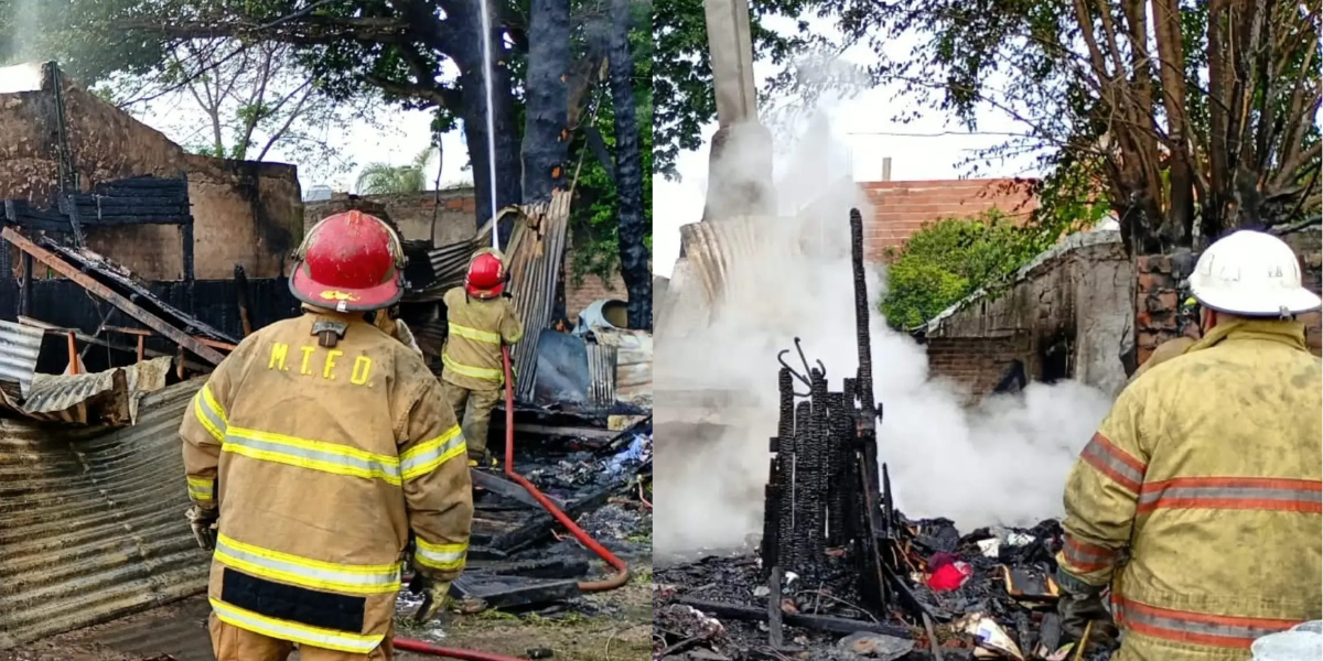 Merlo: un incendio arrasó con varias casas y se organiza una colecta solidaria