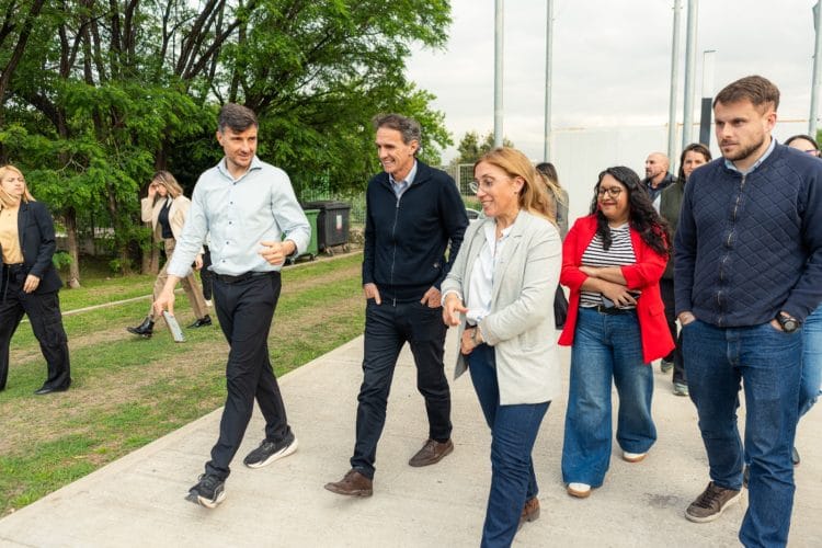 Ghi y Katopodis recorrieron cuatro obras de infraestructura en Morón