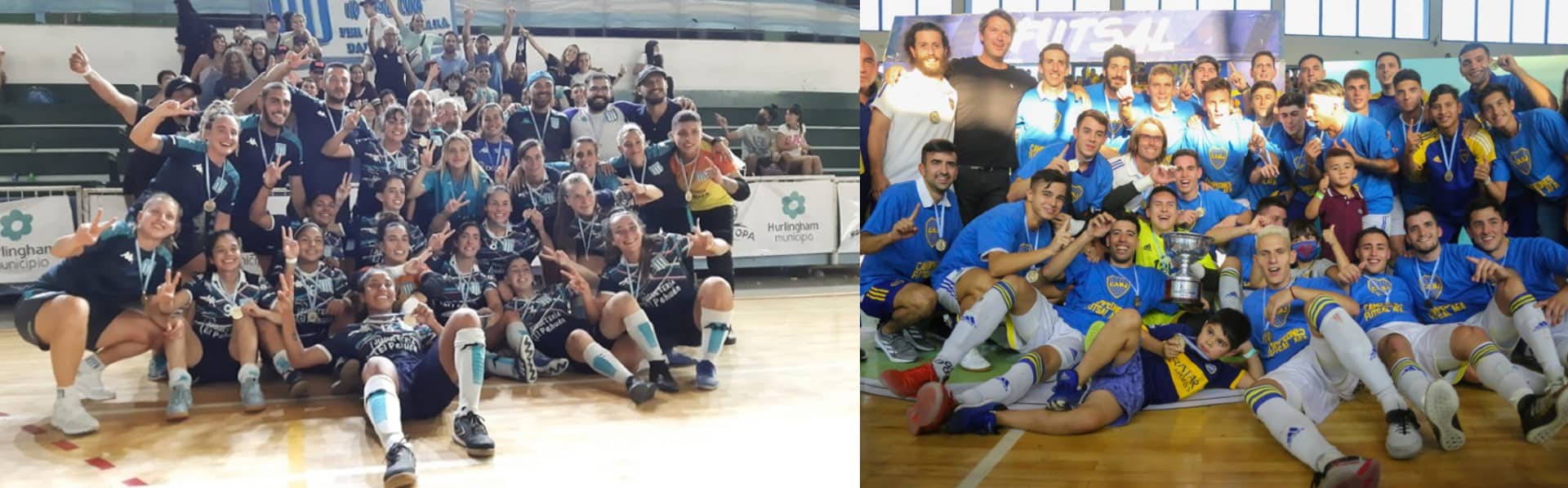 Racing Femenino – Boca Masculino, los campeones de la Supercopa Futsal AFA 2022
