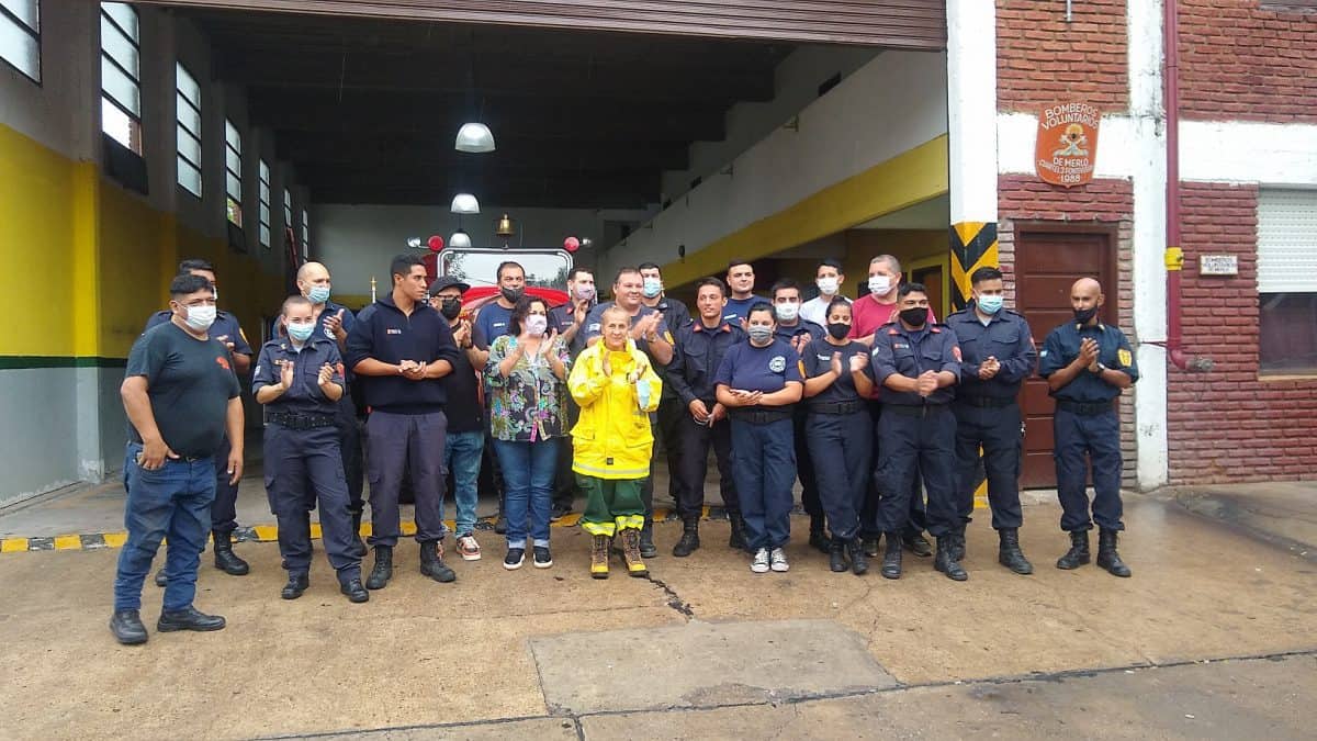 Volvieron de Corrientes los bomberos de Merlo: "Si no llegabamos a tiempo desaparecia el pueblo"