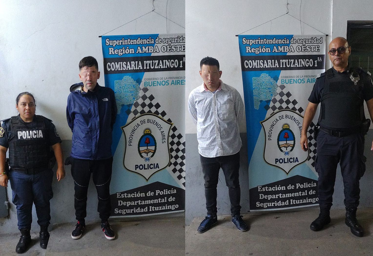 Detienen a dos sospechosos por tentativa de robo en el centro de Ituzaingó