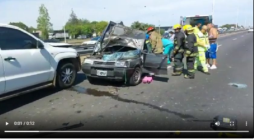 Autopista del Oeste: muere una mujer tras un choque a la altura de Ituzaingó