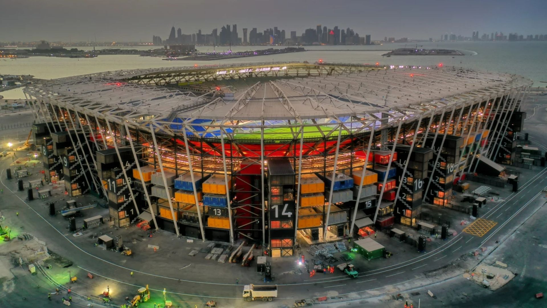 El estadio con containers será escenario del choque trascendental de “La Scaloneta”