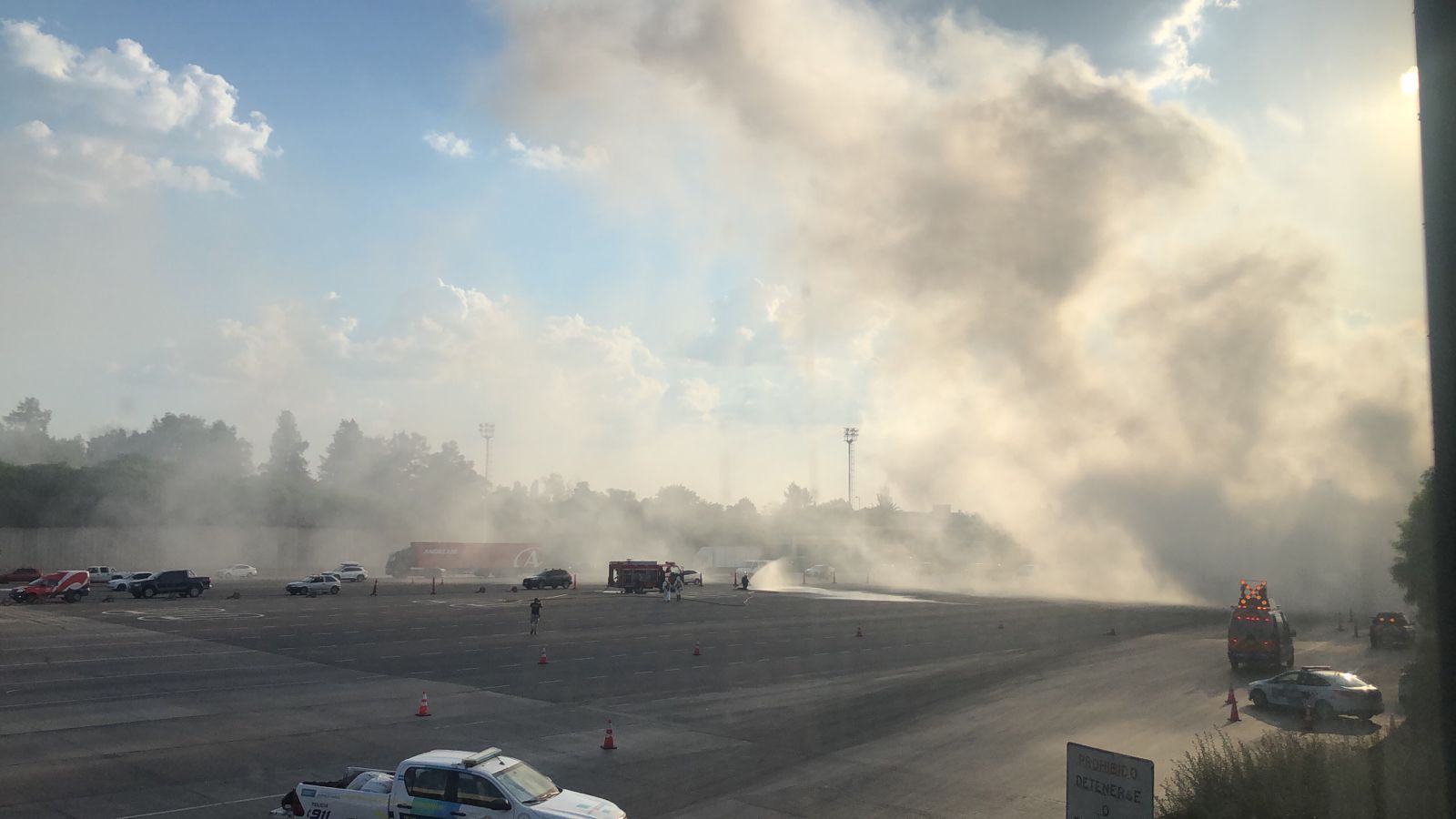 Ituzaingó: un accidente en la Autopista causó un derrame químico y evacuan algunas zonas de la ciudad