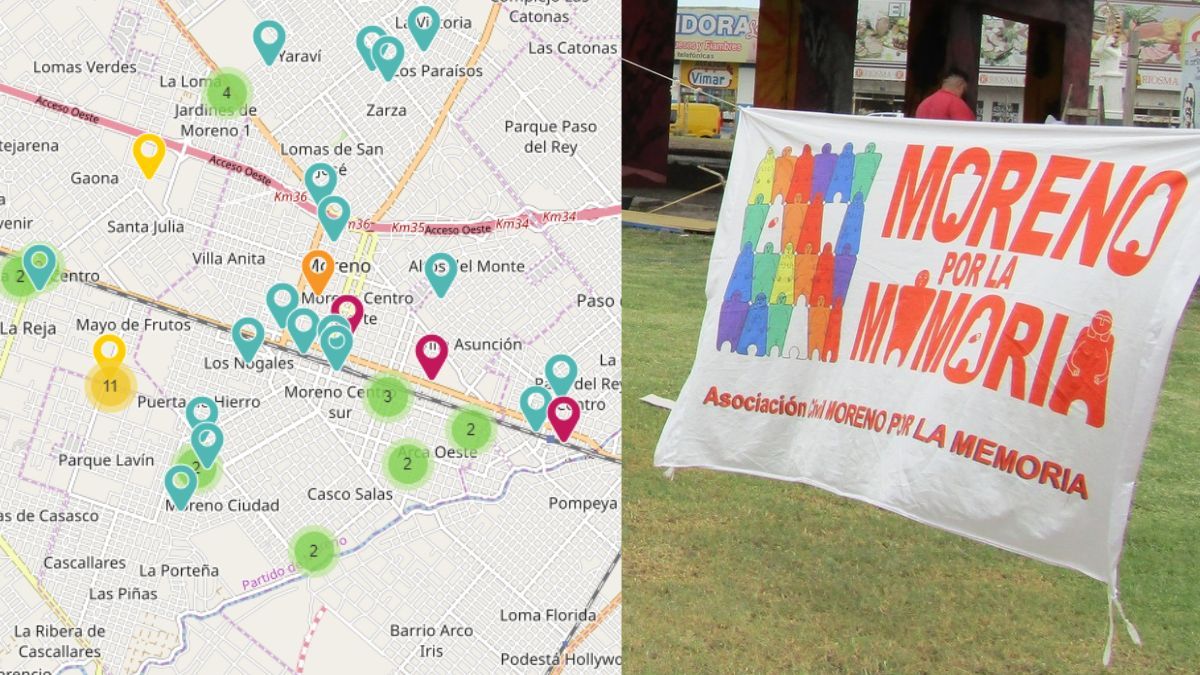 Moreno por la Memoria presentó su "Mapa Local por la Memoria"