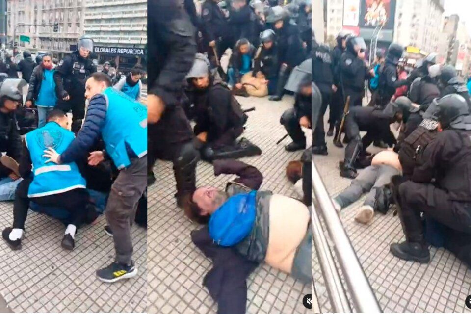 La policía de la Ciudad reprimió una protesta y producto de los golpes murió un periodista