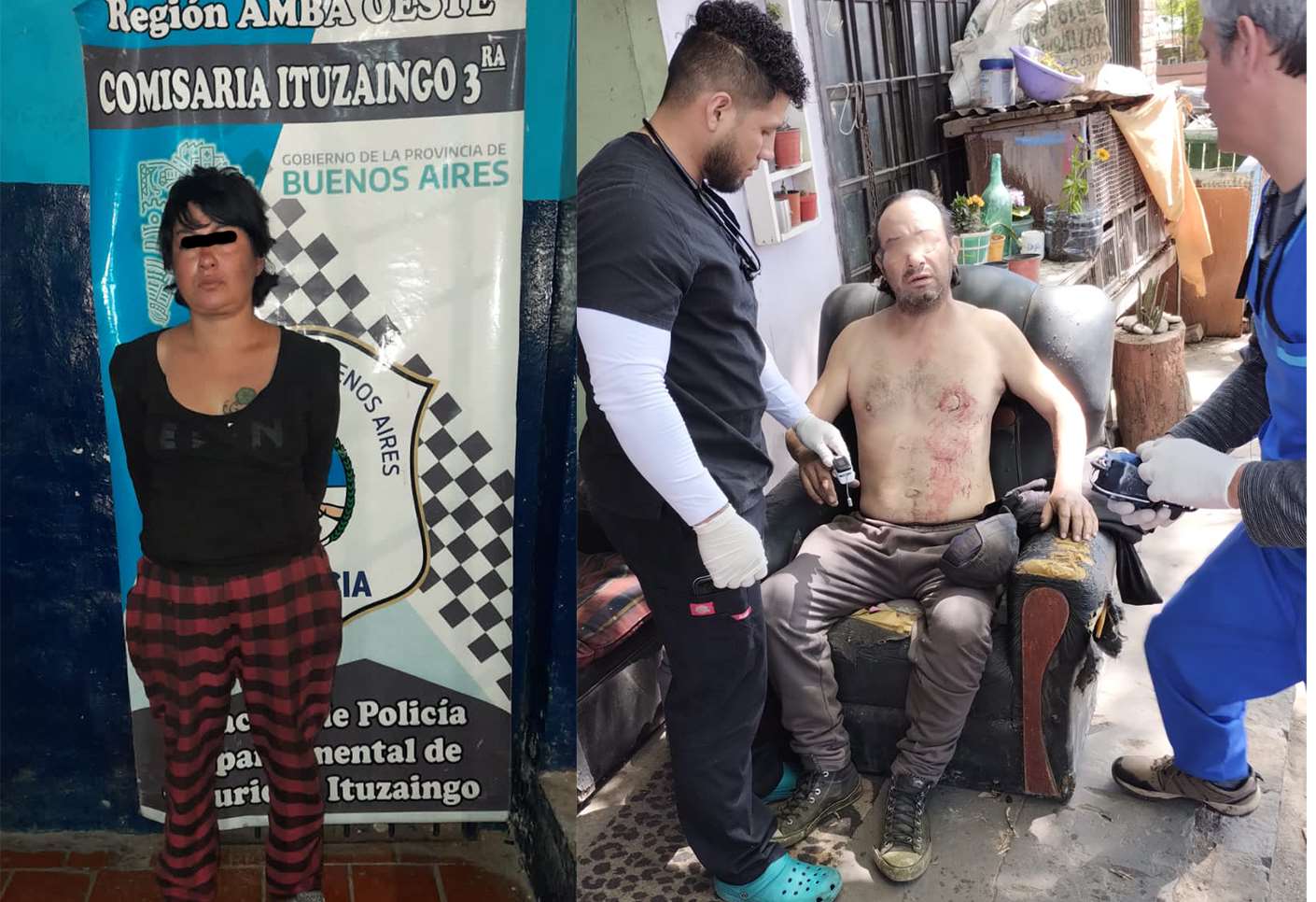 Ituzaingó: detienen a una mujer que apuñaló a su pareja