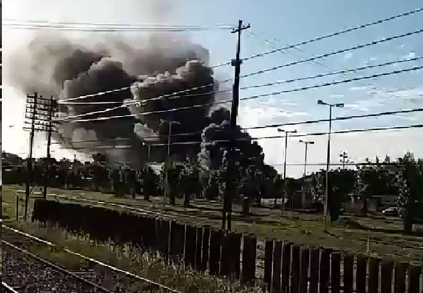 Un incendio intencional en Haedo en las tierras que el gobierno quiere vender