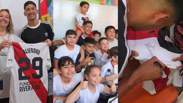 Merlo: Rodrigo Aliendro visitó la escuela primaria a la que asistió de chico