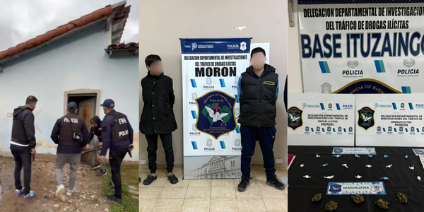 Vendían drogas en una casa de Ituzaingó: dos detenidos