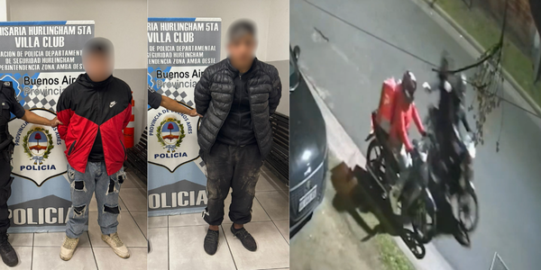 Hurlingham: dos menores detenidos por robarle a una repartidora a punta de pistola