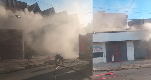 Ituzaingó: se incendió un supermercado en el barrio Las Cabañas