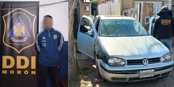 Ituzaingó: detenido por robar un auto y usarlo en un asalto a un supermercado