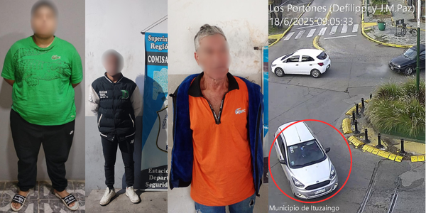 Tres detenidos por una entradera en Ituzaingó gracias a las cámaras y la alarma vecinal