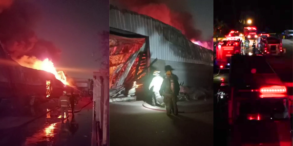 Incendio en el Parque Industrial de Haedo: el fuego destruyó una fábrica de plásticos