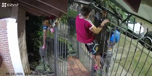 Villa Udaondo: trepó una reja en ojotas y se llevó la bicicleta de una vecina