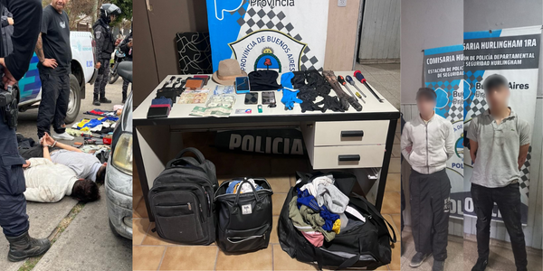 Huían por los techos con dólares, un PosNet y camisetas, pero cayeron presos