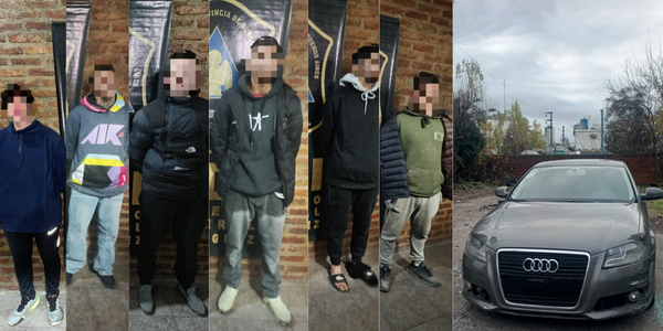 Los delató una caja de papas fritas: detienen banda que vaciaba autos con inhibidores