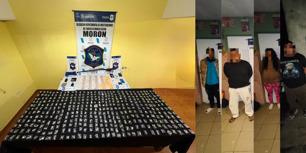 Cocaína en cajas de delivery: cayó una banda familiar que operaba en Morón
