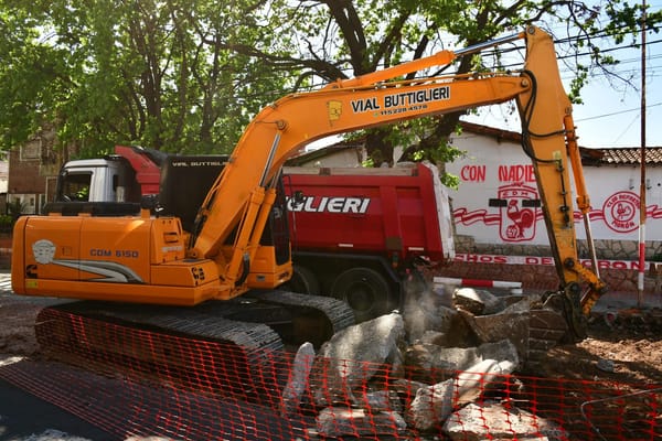 Morón: comenzó la repavimentación integral de la calle 25 de Mayo