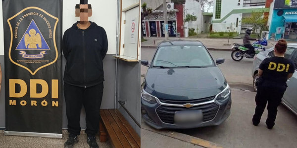 Entradera y detención en Merlo: rastrearon el auto de la fuga y atraparon a uno de los ladrones