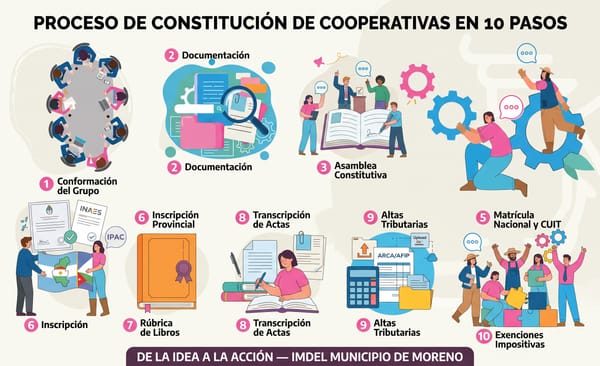 El Municipio de Moreno presentó una Guía para la Constitución de Cooperativas con asesoramiento gratuito