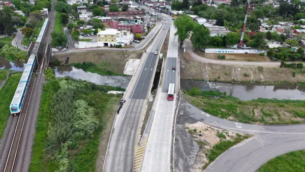 Inauguraron un nuevo puente sobre el río Reconquista en Paso del Rey