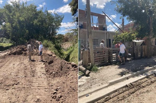 Zabaleta visitó obras del programa “Mi Barrio” en Hurlingham