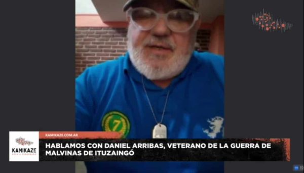 Daniel Arribas, ex combatiente de Malvinas en Radio Kamikaze: "Lo peor fue la posguerra"