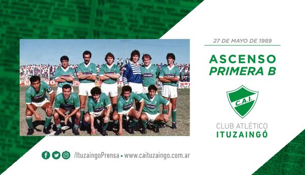 Se cumplen 33 años del primer ascenso del CAI a la B